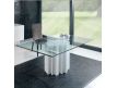 Table fixed w / glass top