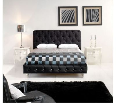 Bed w / mattress 160x200 + bedside tables (2)