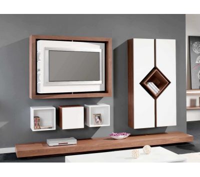 BASE TV + SUSPENDED TV MODULE + SUSPENDED MODULE W / DOOR + CUBE W / DOOR + CUBE OPEN