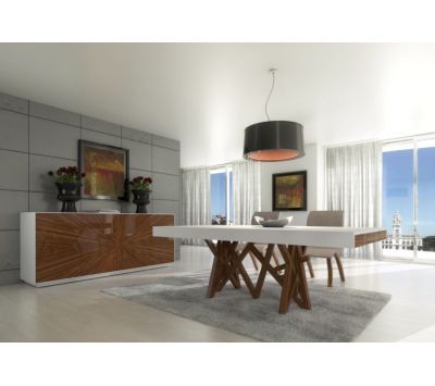 Sideboard + Fixed table + Chairs (4)