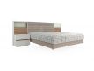 Bed w / mattress 160x200 + bedside tables (2)