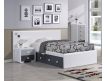 Cama p/ colchão 190x110 c/ 2 gavetões