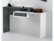 CONSOLE IN MDF WHITE AND 1 DRAWER IN GREY