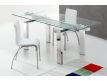 Table Avaj Q w/ glass transparent