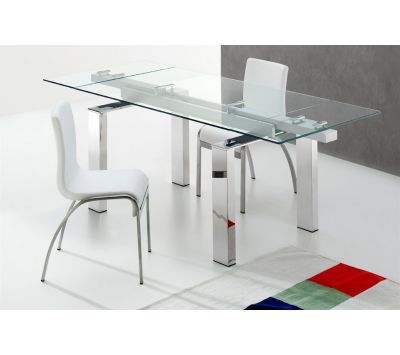 Mesa Avaj Q c/ tampo transparente