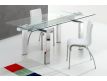 Table Avaj Q w/ glass transparent