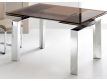 Table Avaj Rt w/ glass bronze