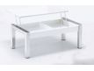 Coffee Table Atlam w/ glass white