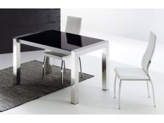 Table Acronem w/ glass black