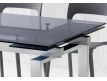Table Avaj Q w/ glass grey