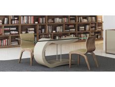 Mesa jantar Elegant lacada alto brilho capuccino