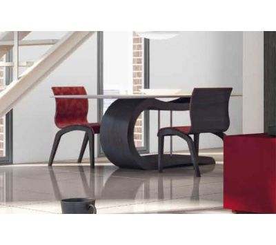 Mesa jantar Elegant em carvalho cor wengue