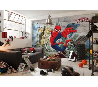 Ambiente Fotomural Spider-Man Concrete