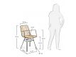 MEASURE OF CHAIR ITNAHSA