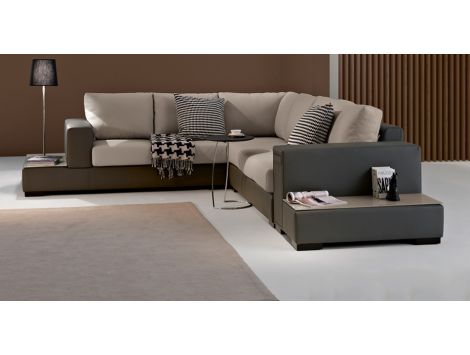 Corner sofa w/ arm drawer right Haren I