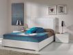 BED W / MATTRESS 160X200 + BEDSIDE TABLES (2)