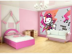 Photomural Hello Kitty and Teddy Rock