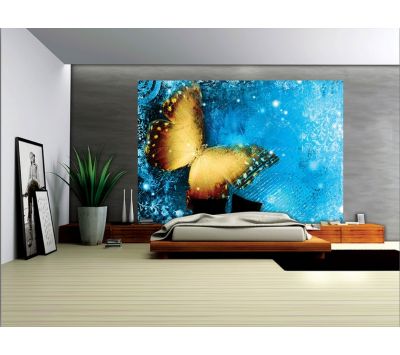 Photomural Golden Butterfly