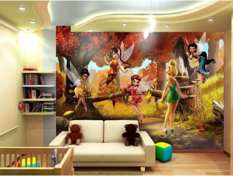 Photomural Faries in Forest