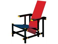 Armchair Red and blue