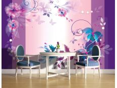 Fotomural Fioletowy Motyw Kwitowy