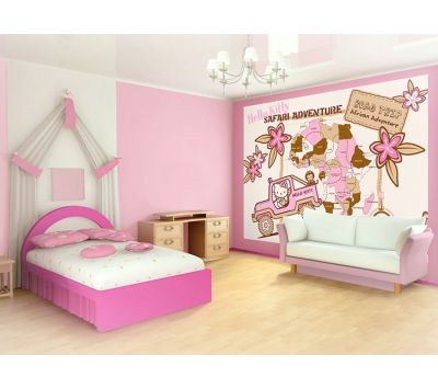 Photomural Hello Kitty Safari Adventure