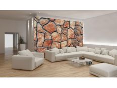 Fotomural Stone Mosaic Sepia