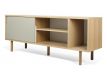 Sideboard oak+pure white+gray matte+oak Dann