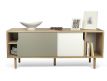 Sideboard oak+pure white+gray matte+oak Dann
