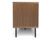 Side Sideboard walnut + pure white + black metal Dann