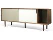 Sideboard walnut+gray matt+pure white+walnut Dann