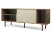 Sideboard walnut+gray matt+pure white+walnut Dann