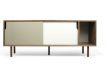 Sideboard walnut+gray matt+pure white+walnut Dann