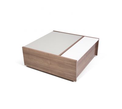 Mesa de centro nogueira+branco puro+cinza mate Nnad