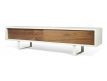 TV Base pure white+walnut Edils