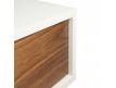 Detail TV Base pure white+walnut Edils