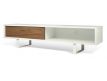 TV Base pure white+walnut Edils