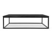 Coffee Table top black marble + black metal base Eiriarp I