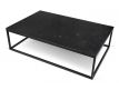 Coffee Table top black marble + black metal base Eiriarp I