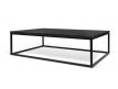 Coffee Table top black marble + black metal base Eiriarp I