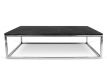 Coffee Table top black marble + chrome metal base Eiriarp I
