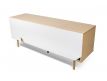Back Sideboard oak + pure white + oak Nnad II