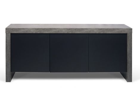 Sideboard concrete + pure black Ebok