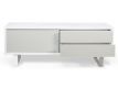 TV Base pure white+light grey mate Aran