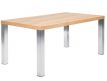 Dining table oak+chrome Itlum II