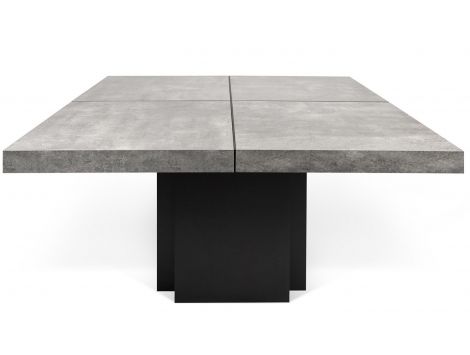 Mesa de jantar cimento+preto puro Ksud