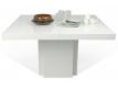 Dining table white high gloss+pure white Ksud