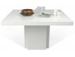 Mesa de jantar branco alto brilho+branco puro Ksud