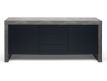 Sideboard concrete+pure black Ebok II