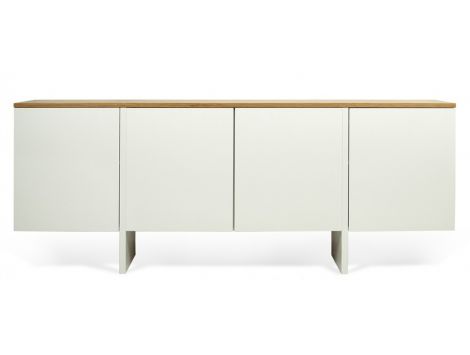Sideboard pure white+oak Egde